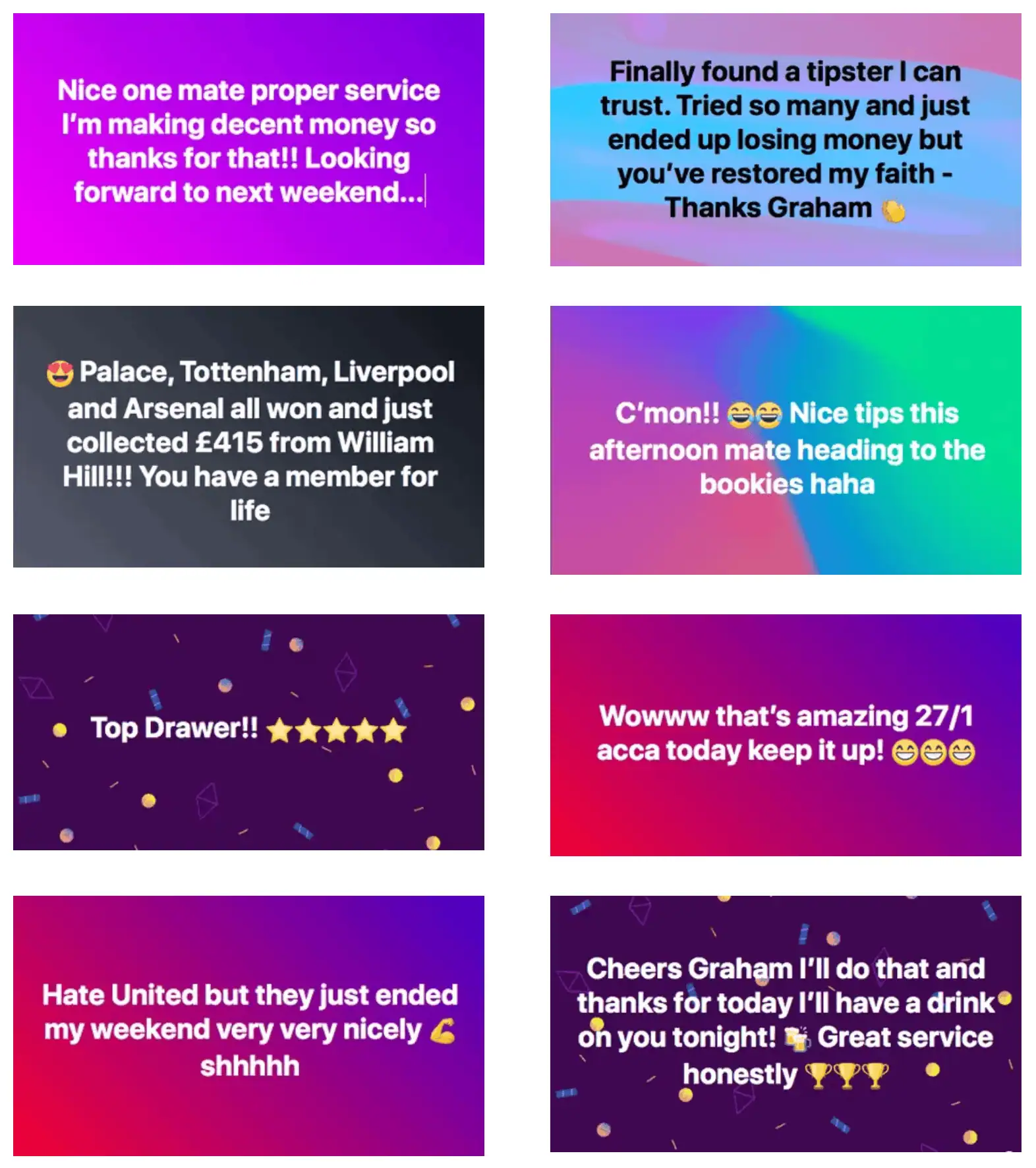 Premier League Tipster testimonial mobile 1